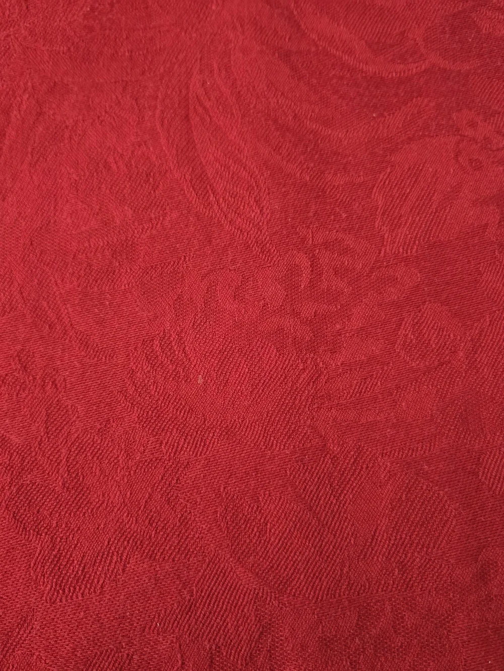 Source Unknown Red Textured Table Placemat